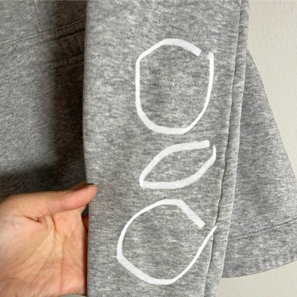 Lululemon &go Take-Off Fleece Jacket Heathered Medium Grey size 4 - Picture 9 of 10